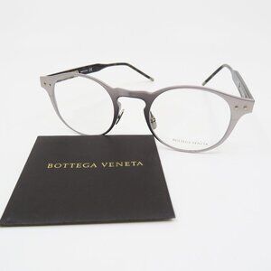 Bottega Veneta BV 0180O 002 48mm Aluminium Metallic Men's New Round Eyeglasses.